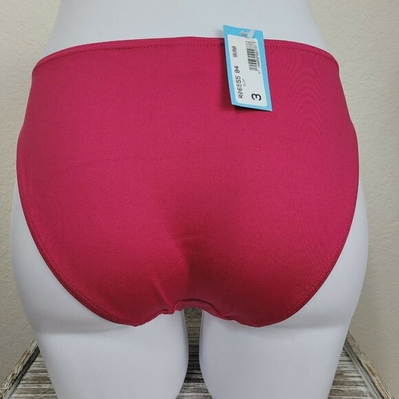 Vintage Rasurel By Lejaby Bathing Suit Bottom Swim Bottom Crimson Sz 3 Large - Picture 5 of 10